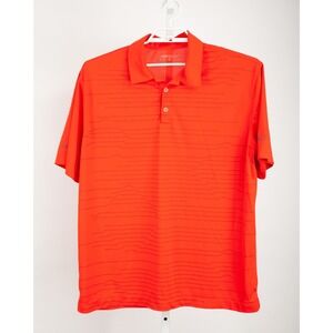 Nike Polo Shirt Mens Extra Large Red Stripes DriFit Ponte Verdra Inn & Club Logo